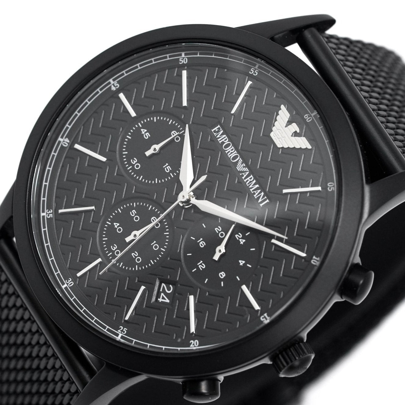 Emporio Armani Ar2498 Men S Chronograph Watch Black Pvd