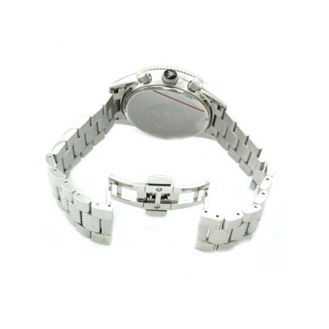 Emporio Armani Ar5855 Men S Silver Chronograph Watch