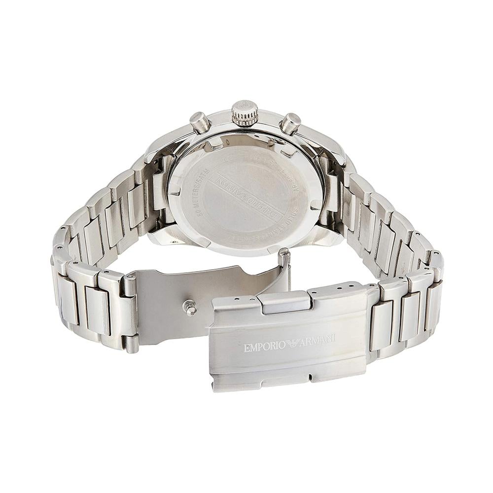 Emporio Armani Ar6013 Men S Sportivo Silver Chronograph Watch