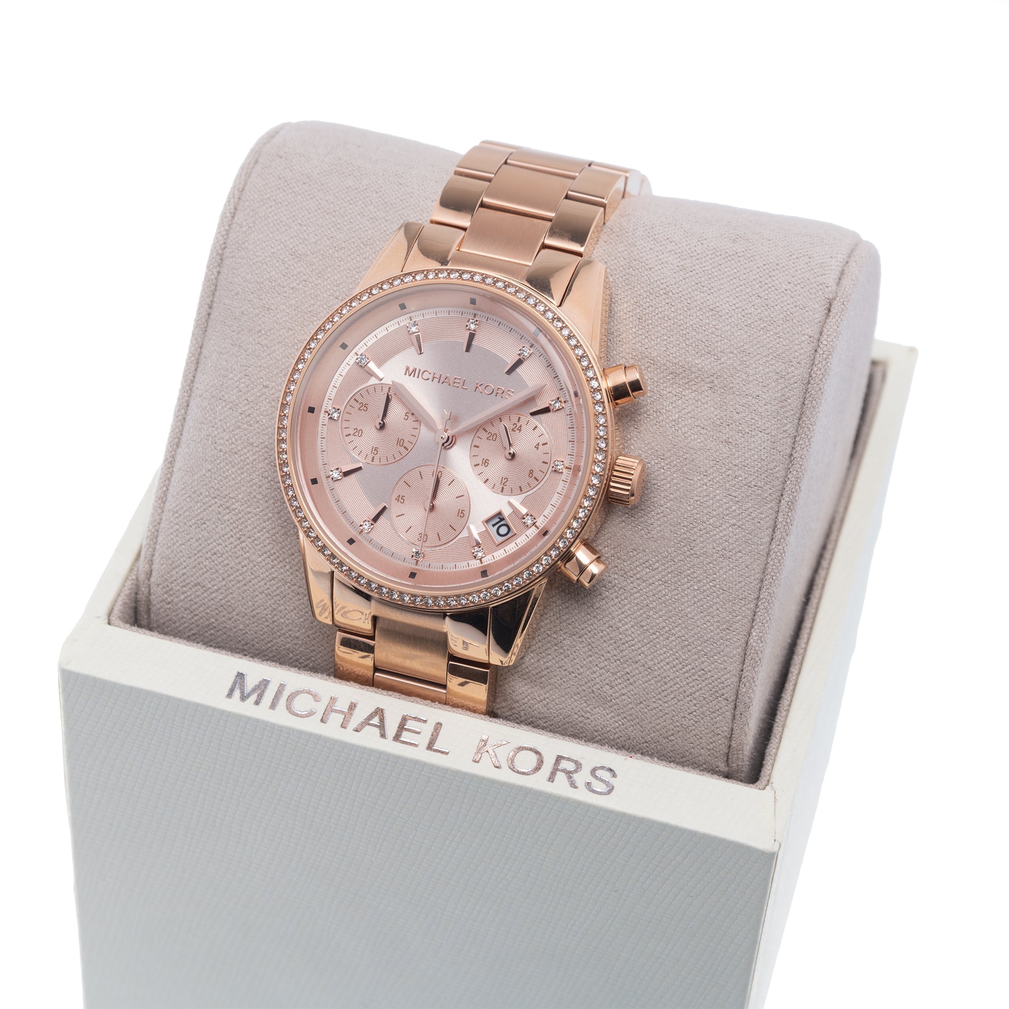 Michael Kors Mk6357 Ladies Ritz Rose Gold Watch