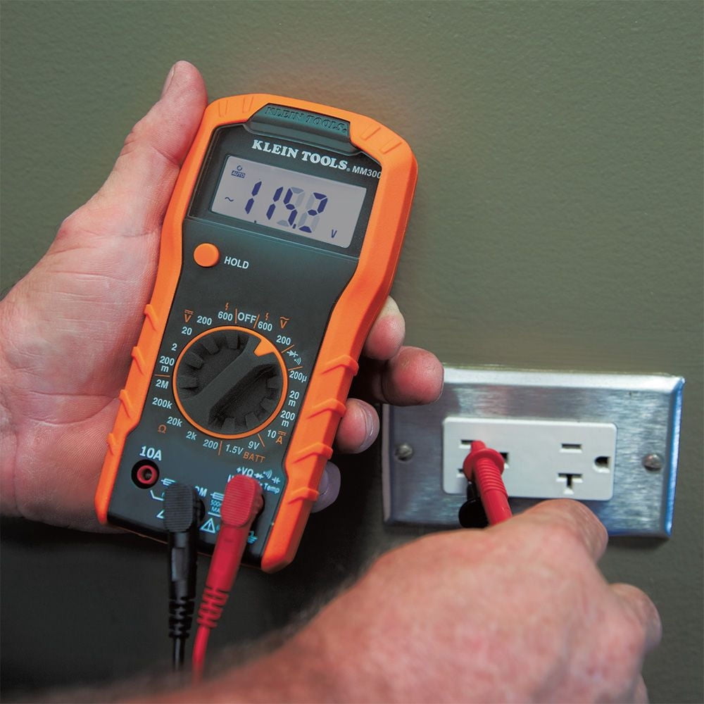 Klein Tools 69149P Digital Multimeter, Noncontact Voltage Tester and Electrical Outlet Test Kit