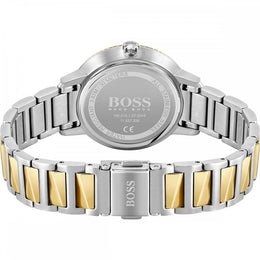 Hugo Boss Womens 1502568 Signature Two Tone Stainless Steel Analog Watch
