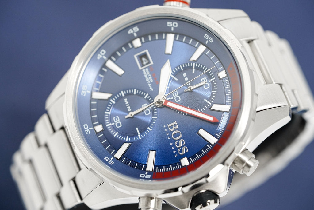 Hugo Boss Men S Watch Chronograph Globetrotter Blue Hb1513823