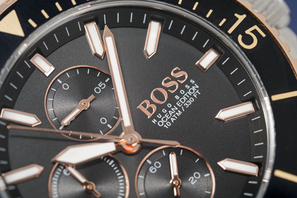 Hugo Boss Men S Watch Chronograph Ocean Edition Two Tone Hb1513705