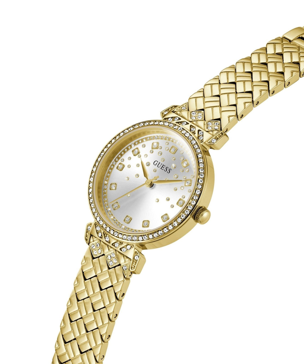 Ladies Enchantment Gold Tone Recycled Steel Watch Gw0763l2