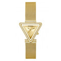 Guess Watches Ladies Fame Stainless Steel Mesh Gold Tone Watch Gw0508l2
