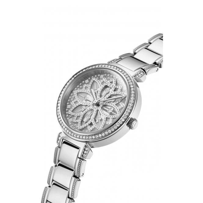 Guess Watches Ladies Lily Stainless Steel Silver Watch Gw0528l1