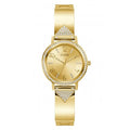 Guess Watches Ladies Tri Luxe Stainless Steel Gold Tone Watch Gw0474l2