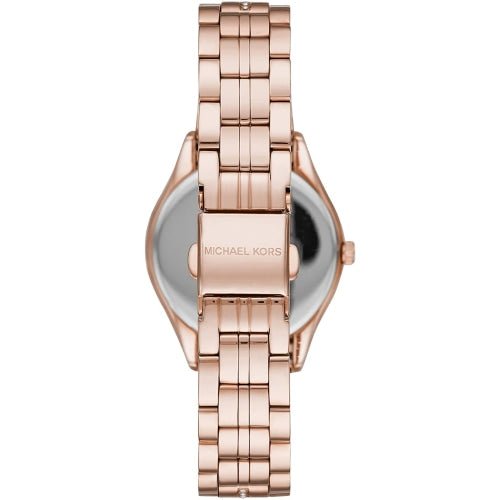 Michael Kors Mk3716 Ladies Lauryn Rose Gold Mother Of Pearl Watch
