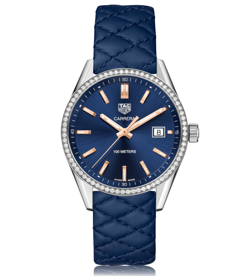 Tag Heuer Carrera Quartz 39mm Watch For Women War1114 Fc6391