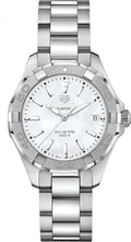 Tag Heuer Aquaracer Mother Of Pearl Dial Silver Steel Strap Watch For Women Wbd131a Ba0748
