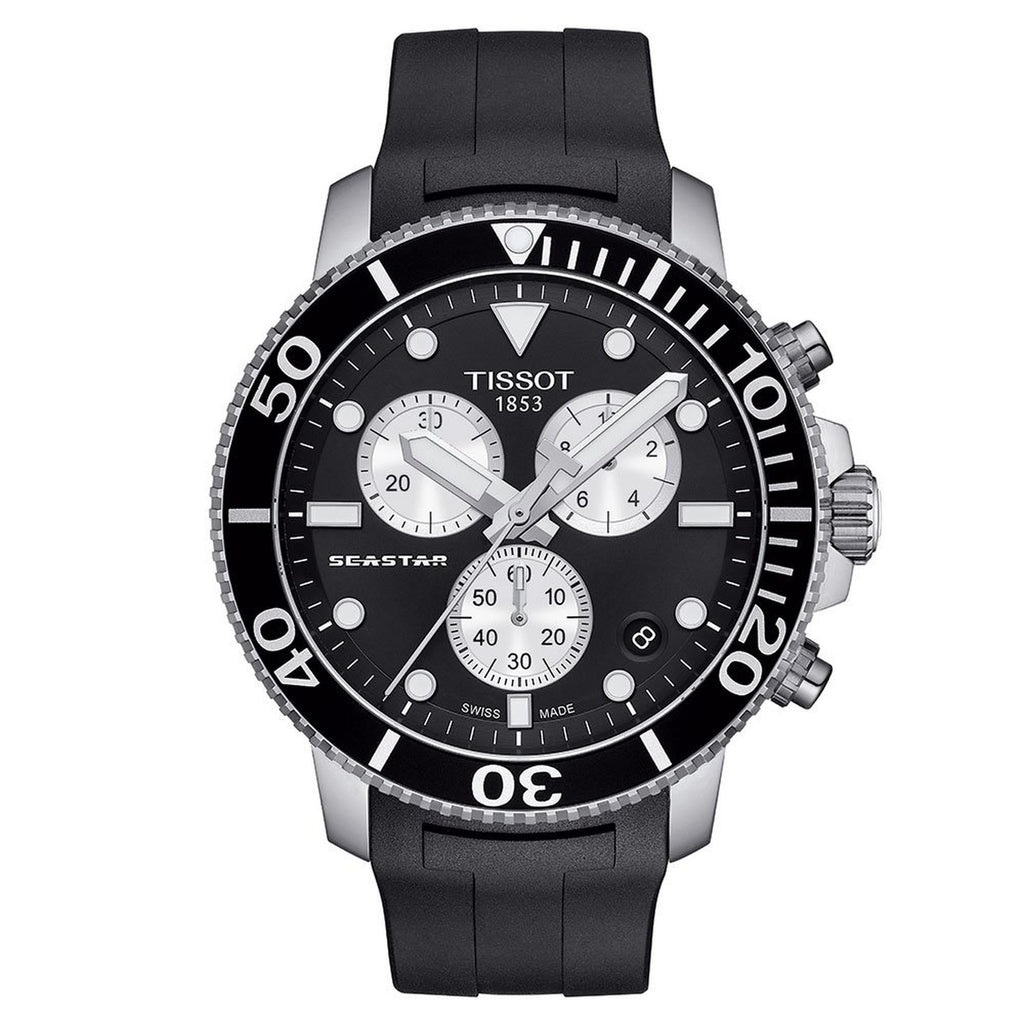 Tissot Chronograph Watch Seastar 1000 Orange T1204171705100