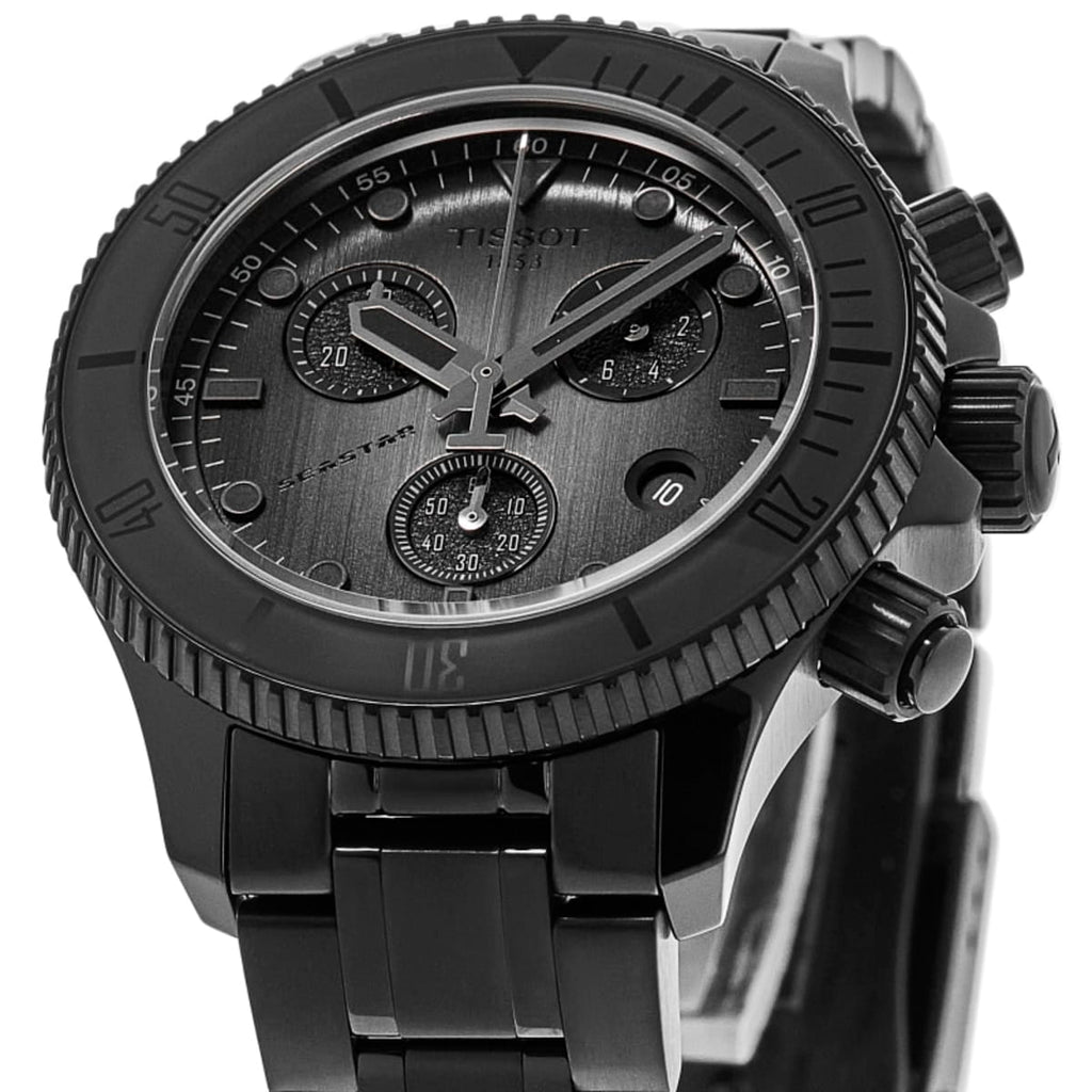 Tissot Seastar 1000 Quartz Chronograph 38mm Black PVD T120.217.33.061.00